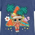 thumbnail image 3 of LOL Surprise! Dolls - Boogie Babe - Retro Style with Palm Trees - Toddler & Youth Girls Short Sleeve Graphic T-Shirt, 3 of 5