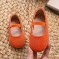 thumbnail image 6 of Toddler Girls Princess Flat Shoes, Non Slip Soft Comfort Sole Slip On Lightweight Dress Footwear for Everyday Use Orange 5-6 Years, 6 of 7