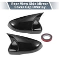thumbnail image 2 of Cubierta de espejo lateral del conductor y pasajero de Unique Bargains para Volkswagen Golf MK6 par de negro brillante, 2 of 7