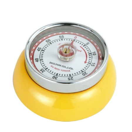 - Zassenhaus Yellow Steel Retro Magnetic Kitchen Timer