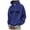 Royal Blue, variant on ELFINDEA Sweatshirt Hoodies for Men Fall Autumn Winter Loose Printed Hooded Casual Fashion Sports Hoodies Green 3X