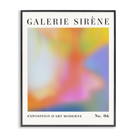 Stupell Industries Modern Abstract Aurora Pattern Black Framed Giclee Art, 11 x 14, by Victoria Barnes