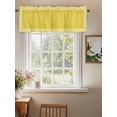 thumbnail image 2 of Valances for Windows Yellow Abstract Art Rod Pocket Cafe Window Treatments Valance Curtains for Kitchen Bathroom Laundry Basement Windows 54"x18", 2 of 9
