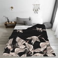 thumbnail image 5 of Sikiie Japanese White Crane Ultra-Soft Micro flannel Blanket Luxury All Seasons Warm Blanket for Bedding Sofa and Travel (4 sizes)-40"x30", 5 of 7