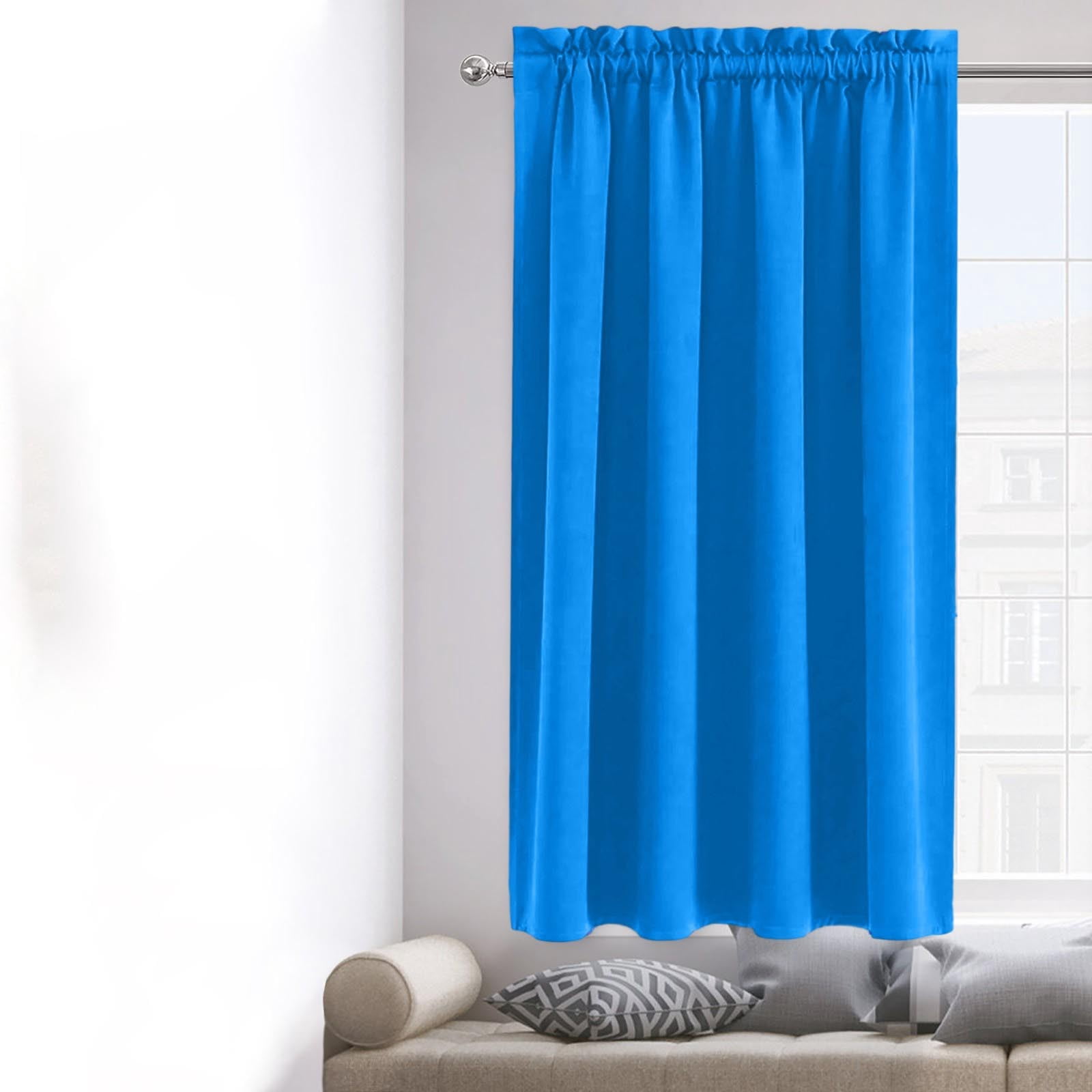 JVBTVB Blackout Thermal Insulated Curtains for Bedroom and Kitchen, Energy Saving & Noise Reduction, 38x63 Inches, Easy Install