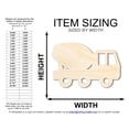 thumbnail image 2 of Unfinished Wood Cement Truck Shape 10" / 1/4", 2 of 3