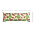 thumbnail image 6 of Watermelon Body Pillow Cover - Soft & Breathable, Hidden Zipper, 20"x54", Tropical Fruit Print - Perfect Summer Gift for Watermelon Lovers, Side Sleepers & Beach House Decor, 6 of 7