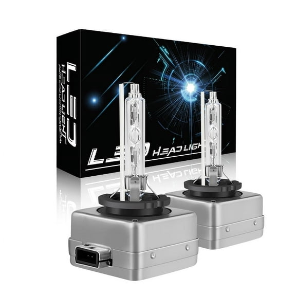 IHNZCB D3S HID Headlight Bulbs,High Low Beam Xenon Replacement Bulb 35W 6000K White