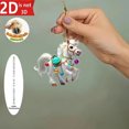 thumbnail image 5 of Kumdkd Acrylic 2D Flat Christmas Trailer Ornament, Holiday Home Decoration Pendant for Christmas Tree, Mantel, Table Setting, Festive Interior Decor, Easy-Hang Holiday Accent for Seasonal Display, 5 of 6