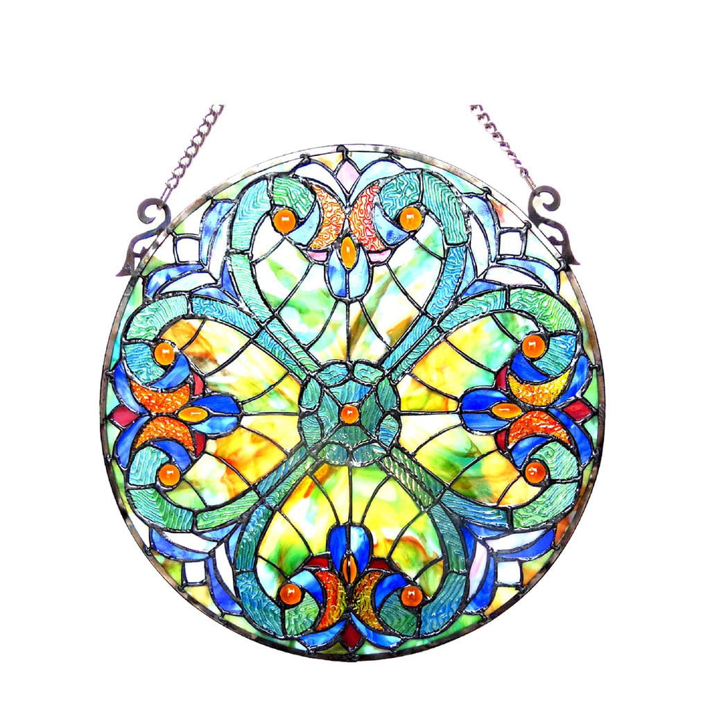 Gift Essentials Crab Stained Glass Sun Catcher 6 inch with suction Cup Hook 