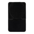 thumbnail image 5 of Ottomanson Nice Washable Non-Slip Rubberback Polypropylene Black Bath Rug Set, 3 Piece, 5 of 9