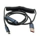 thumbnail image 1 of Cable en espiral tipo C Cable de teclado Cable flexible en espiral de resorte de 1,4 M estirable para teclado mecánico/teléfonos inteligentes/tableta Baoblaze Cable de teclado en espiral, 1 of 7