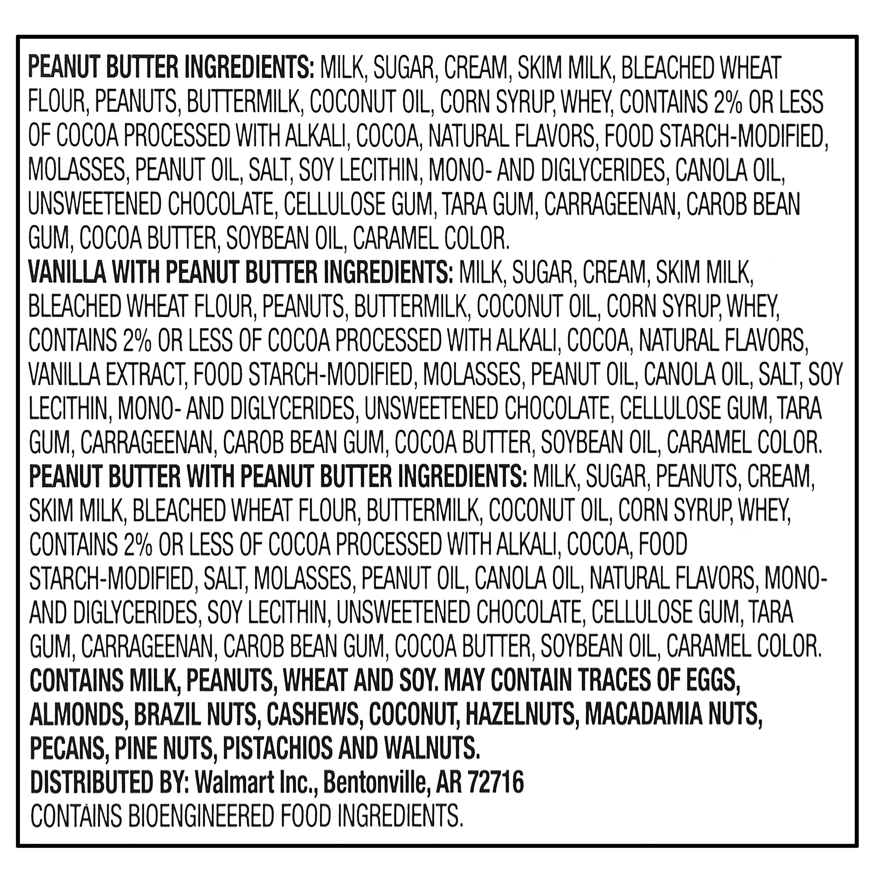 Great Value Peanut Butter Dipped Ice Cream Cones Variety Pack, 4.6 fl oz, 8 Pack