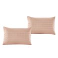 thumbnail image 4 of Unique Home Myla 7 Piece Collection Bed Comforter Set Solid Stripe Pattern Clearance Bedding Comforter Duvet Cover Set (King, Peach), 4 of 4