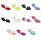 thumbnail image 5 of Pendientes de araña Qarigey estilo bohemio Retro abanico borla colgante aro para playa mujeres niñas boda par rosa, 5 of 6