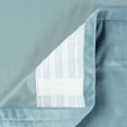 thumbnail image 4 of Chanasya Dusty Blue Velvet Curtains Panel Set 2 -Piece - Classy Partial Blackout Curtains Room Darkening Curtains Drapes for Living Room Bedroom - Window Treatment - 63 Inch Length Long - Slate Blue, 4 of 5