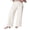White, variant on Michellecmm  Women Fashion Wide-Leg Jeans Solid Color Stretch Denim Pants