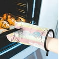 thumbnail image 5 of Easter Bunny Oven Mitts and Pot Holders Set of 2, Cute Rabbits Heat Resistant Oven Mitts Kitchen Oven Glove for Cooking, Baking, 5 of 6