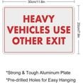 thumbnail image 2 of Heavy Vehicles Use Other Exit Sign 8"x12" - Aluminum Tin Warning for Home Outdoor Garden, Durable Traffic Decor for Warehouse, 2 of 8