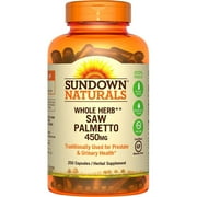 Sundown Saw Palmetto Capsules, 250 CT (Pack of 3)