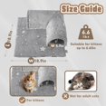 thumbnail image 2 of Cooling Kitten Tunnel Bed Mat, Perfect Kitten Gift Toy, 3D Memory Foam Cat Tunnel Cooling Mat, Detachable & Machine Washable, Non-Slip Bottom, Silver S, 2 of 5