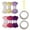 Combination 3, variant on 6Pcs Colorful Polyester Rope Big Eye Needle and Sculpting Wire 7mmX5Meters Hollow Braided Rope For Art Craft Knitting