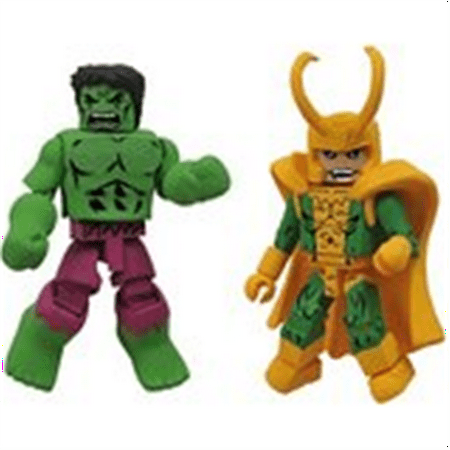 Diamond Select Toys Marvel Minimates Best of Series 2: Hulk and Loki, (Best Superhero Toys 2019)