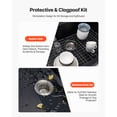 thumbnail image 4 of KFFKFF 33 inch Kitchen Sink Workstation, Top Mount Granite Sinks, Drop-In Single Bowl Farmhouse Basin with Multiple Accessories, Household Dishwasher Sinks for RV, Prep Kitchen, and Bar (Black), 4 of 9