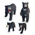 thumbnail image 1 of Abbracc 4x Black Bear Figurine Craft Tabletop Statues Rustic Decor Collectible Gift, 1 of 9