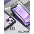 thumbnail image 6 of i-Blason Ares Series Designed for iPhone 14 Case 6.1 inch (2022)/iPhone 13 Case 6.1 inch (2021), Dual Layer Rugged Clear Bumper Case with Built-in Screen Protector(Black), 6 of 10