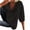 Black, variant on IROINNID Long Sleeve T-Shirts for Women Solid Color Lace Fashion V-Neck 3/4 Sleeve T-Shirt Loose Shirt,Black