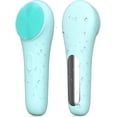 thumbnail image 2 of Rechargeable Silicone Facial Cleansing Brush for Women & Men - 5 Modes Waterproof Face Scrubber with Heat Massage, Deep Cleansing & Exfoliating Electric Face Brush (Green), 2 of 10
