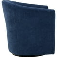 thumbnail image 3 of Pemberley Row Fabric Indigo Club Chair Swivel 30"H Assembled, 3 of 5