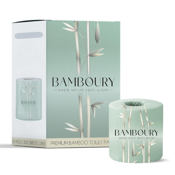 Papel Higiénico Bamboury Bamboo Paquete de 24 Ecoamigable