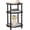 Black, variant on End Table with Charging Station, Small Oval Side Table for Small Spaces, Modern Accent Table Night Stand with Charging Station for Living Room, Bedroom, Natural