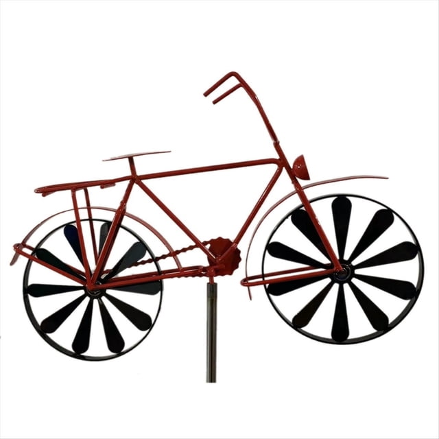 Hilandero de Viento Hierro, Hilanderos Bicicleta 51 Pulgadas Alto, DecoracióN Estaca Bicicleta, JardíN Exterior para Patio, CéSped, Granja, Patio Trasero