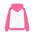 thumbnail image 6 of vdgthytj Boys Girls Hoodies Color Block Hooded Sweatshirts Long Sleeve Trendy Pullover Fall Tops for Kids, 6 of 8