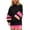 01# Black, variant on Oversized Color Block Sweatshirts for Womens Mock Neck Pullover Tops Long Sleeve Side Slits Drop Shoulder Shirt with Pockets Light Gray 2XL