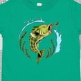 thumbnail image 4 of Inktastic Leaping Bass Fish Fishing Illustration Boys or Girls Toddler T-Shirt, 4 of 5