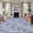 Blue, variant on 6'x9' Area Rugs, Coastal Seashells Indoor Outdoor Area Rug for Living Room Bedroom, Summer Nautical Coral Vintage Rustic Washable Bathroom Rugs Kitchen Floor Carpet Mats Home Decor Aesthetic