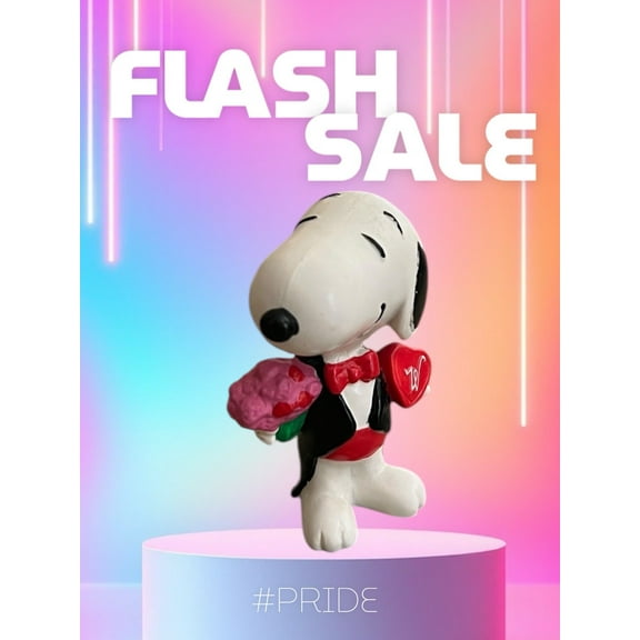 Snoopy & Woodstock Valentines Easter Christmas Figure Figurine 4” Cake Topper