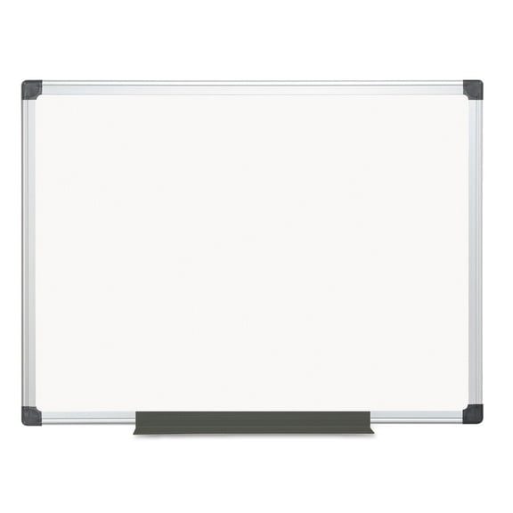 MasterVision MA0512170MV 36 in. x 48 in. Value Melamine Dry Erase Board - White Surface, Silver Aluminum Frame