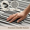 thumbnail image 6 of ODIKA 8'x10' Washable Area Rug Black White Corridor Alfombras Modern Striped Design with Symmetrical Bands for Living Room, Under Sectional, Family , Durable, Non-Slip, 6 of 7