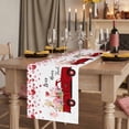 thumbnail image 2 of Table Runners 70 Inches Long Dress Scarves, Valentine's Day Farmhouse Coffee/Dining/Kitchen Table Decor, Holiday Table Runner, Pink Love Heart Truck Floral Romantic 13x70 Inch, 2 of 9