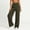 Army Green, variant on Women's High Waist Wide Leg Pants, Elastic Waist, Loose Loungewear & Sport Trousers with Pockets Black L
