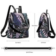 thumbnail image 6 of Waterproof Women's Nylon Backpack Purse - Lightweight Hawaii Floral Casual Shoulder Bag Anti-Theft Daypack, Convertible Fashion Crossbody Bag for Daily Use, Travel, Work & School,, 6 of 7