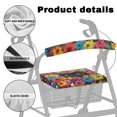 thumbnail image 5 of HELLHERO Rollator Walker Seat Back Covers Anti-Slip Cover Waterproof Machine Washable Backrest Covers & Black Cat Flower Breathable for Seniors, 5 of 7