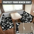 thumbnail image 2 of FOR U DESIGNS Skull Pattern 2 Pcs RV Dinette Cushion Covers Replacement RV Dinette Booth Seats Cover Elastic Sofa Chair Cover Furniture Protector for RV Camper Car Bench, 2 of 7