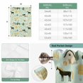 thumbnail image 6 of Cartoon Farmhouse Tie Up Curtains for Windows, Adjustable Balloon Window Shades, Cute Watercolor Cabin Animals Trees Green Kitchen Window Treatments Farmhouse Short Curtains with Rod Pocket 42"x45", 6 of 8
