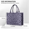 thumbnail image 3 of Large Capacity Tote Bag,Leopard Pattern Purple Handbag Fashion Luxury Tote Bag,15.7"x13"x 5.1" Inches,Laptop Compatible, 3 of 6